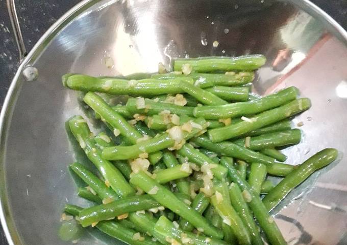 Resep: Cah Buncis Bawang Putih (38) Enak Dan Mudah