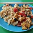 Quinoa con arroz integral y verduras