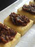 Grilled Tofu with Walnuts Miso Sauce