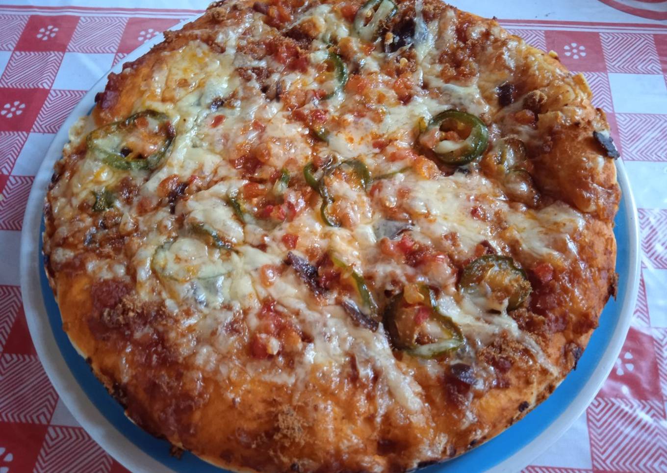 Pizza muy mexicana al estilo Carmen