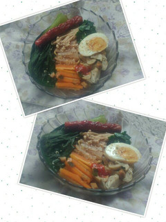 Foto resep Mie ramen jamur toping sayuran