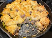 A picture of left over biscuit