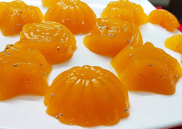 Simple Way to Prepare Quick Orange jelly
