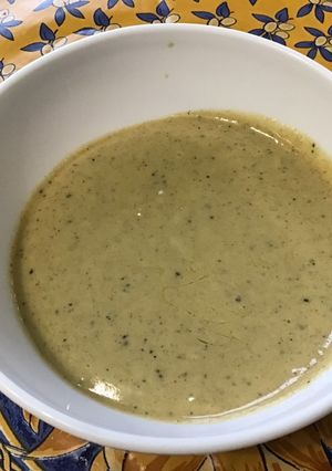 A picture of Mustard, Garlic, and Black Truffle Sauce.