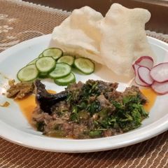 A picture of Baigan ka bharta.
