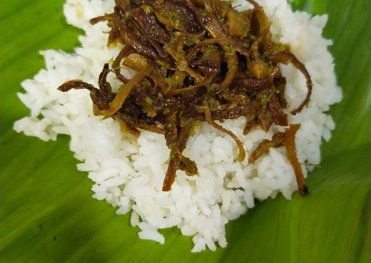 Resep: LezatNasi Unyil / Nasi Ucil Pedas Gurih Nagih (Vegan)
