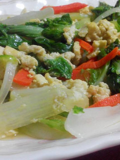 小白菜炒蛋 的食譜成品照片