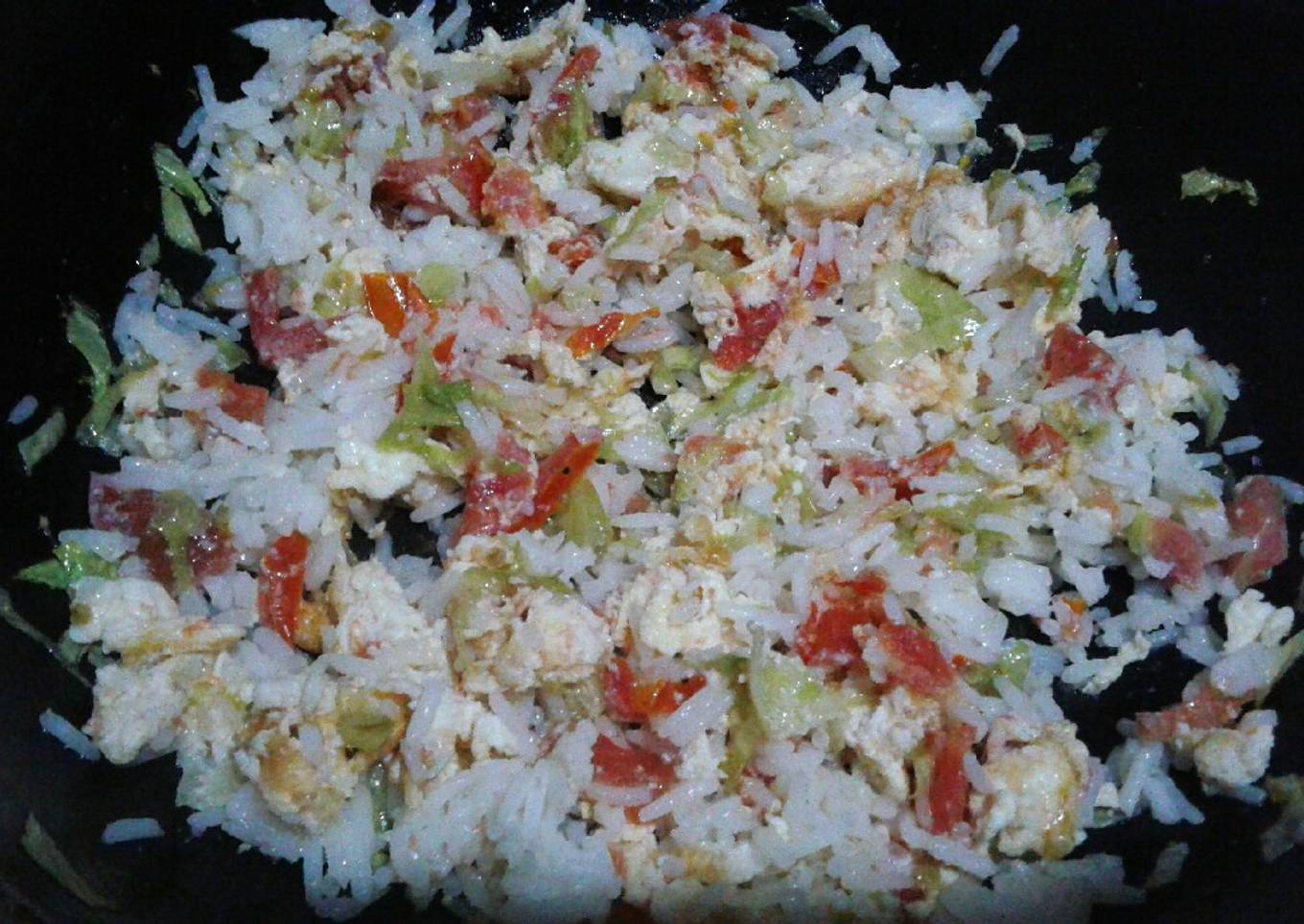 Egg stir fry rice