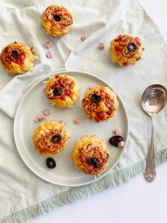 Une photo de Muffins salés façon pizza