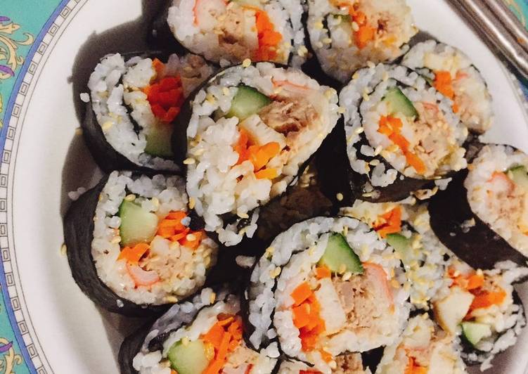 Resep Kimbab Tuna 🐟 Anti Gagal