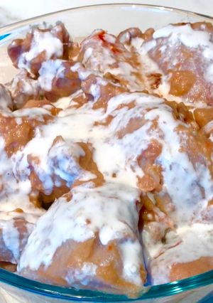 A picture of Nduma recipe / Taro roots in coconut sauce.