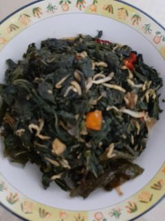 Foto resep Tumis Daun Singkong Teri Medan