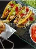 Tacos com peito de frango