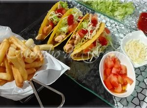 Foto de Tacos com peito de frango