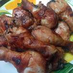 Pollo asado con salsa barbecue