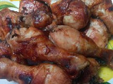 Pollo asado con salsa barbecue