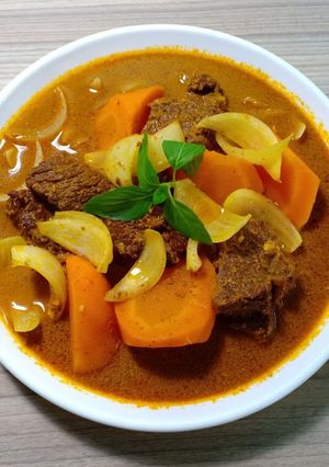 Hình của món Bò kho nước cốt dừa.