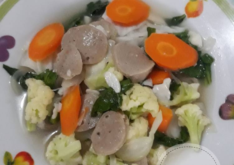 Capcay Bakso Sederhana