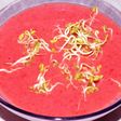 Gaspacho tomates, fraises et framboises