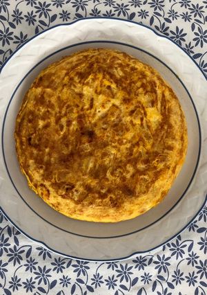 Una foto de Tortilla de calabaza