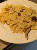 Carbonara con shiitake