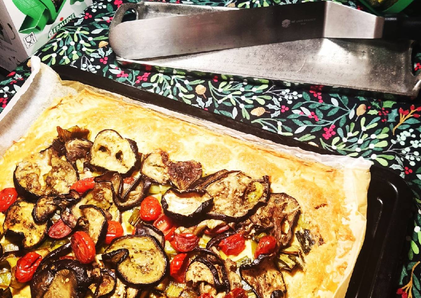 Pizza veggie aux légumes marinés
