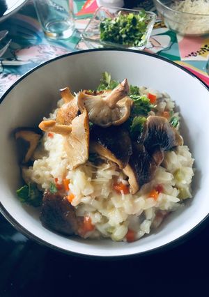 Una foto de Risotto de champiñones