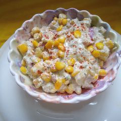 A picture of Potato corn curd salad.
