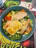 Grilled Ranch Chicken with Pepper-jack cheese