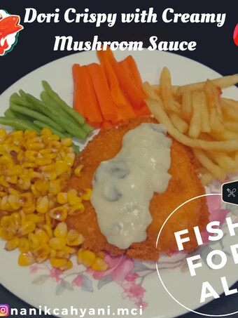 Cara Sederhana Membuat Resep  Dori Crispy with Creamy Mushroom Sauce yang Lezat Sekali, Sempurna