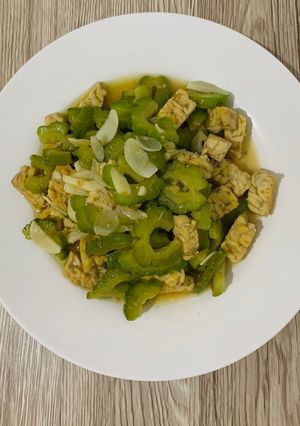 Foto resep Tumis pare dan tempe