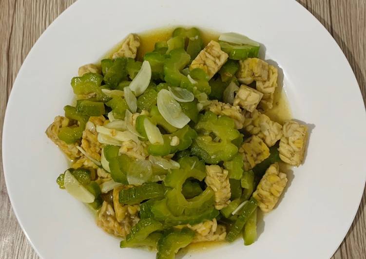 Tumis pare dan tempe