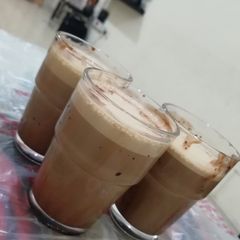 Chocolate iced coffee A picture of Chocolate iced coffee.