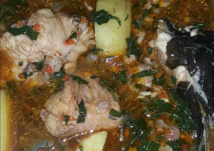 Step-by-Step Guide to Prepare Quick Yam and fresh fish peppersoup