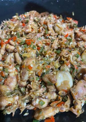Foto resep Baby cumi asin chilli padi