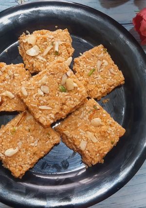 A picture of Til Gud Nariyal Barfi.