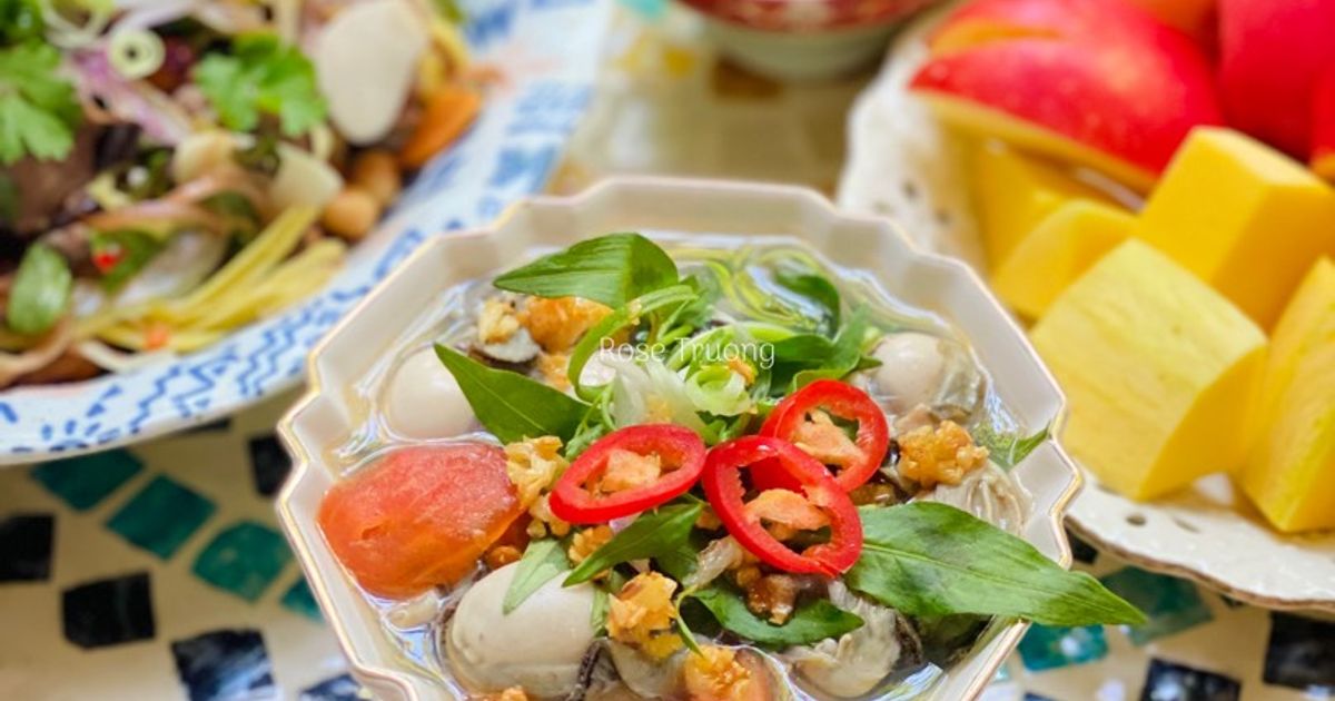 Cách Làm Món Canh Hàu Nấu Rau Răm của Rose Truong - Cookpad