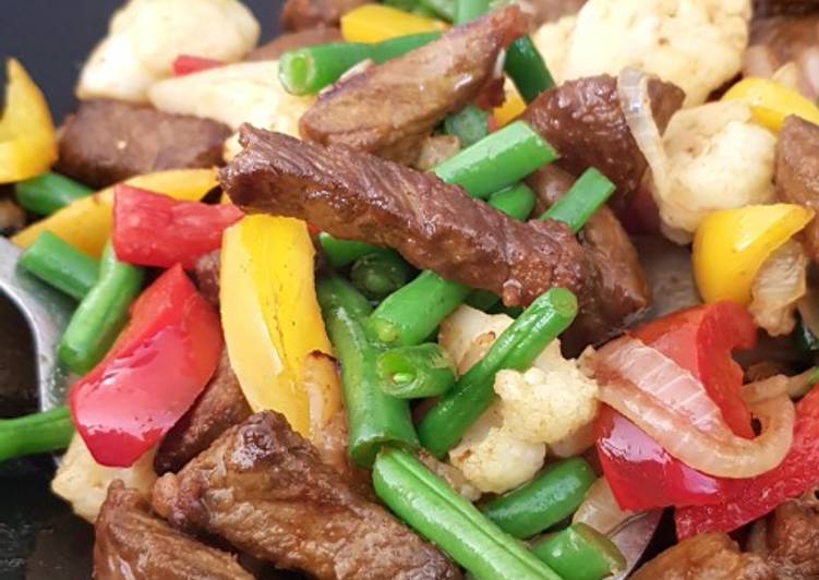 Easiest Way to Make Any-night-of-the-week Turmeric Beef &amp; Veggies Stir-Fry