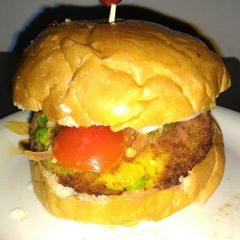 A picture of Aloo tikki Burger.