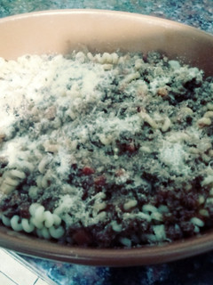 Una foto de Fideos con salsa Bolognesa