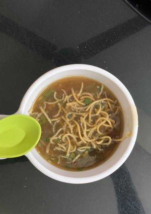 A picture of Manchow soup.