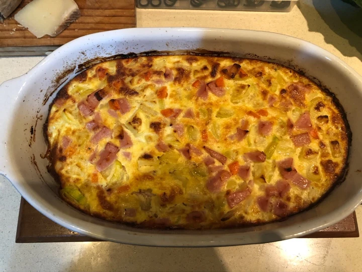 Receta Pastel de verduras y pavo  que Muy delicioso