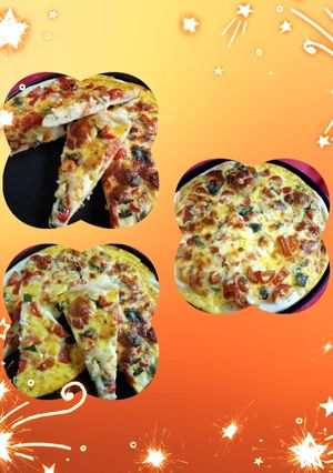 Una foto de Pizza caprese