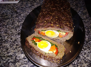 Una foto de PAN DE CARNE. molde de budín