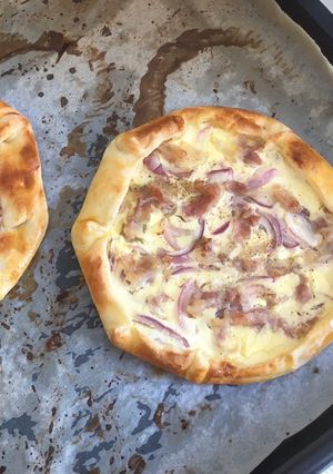 Tejfölös, szalonnás galette recept fotója
