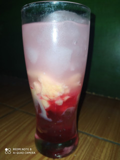 Foto resep Es sirup susu tape agar agar jelly