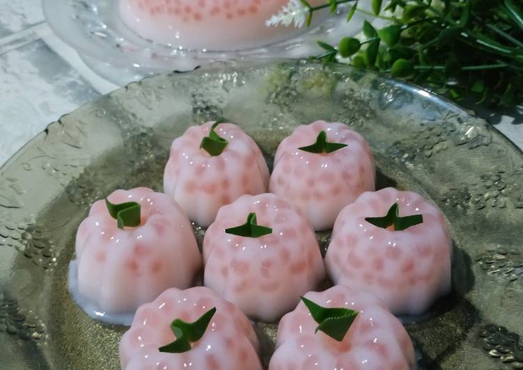 resep cara membuat Puding sagu mutiara