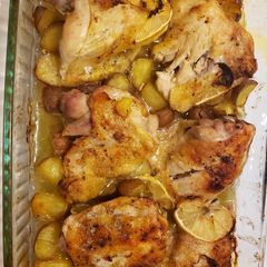 A picture of Butter Lemon garlic chicken.