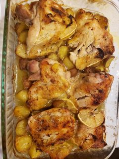 A picture of Butter Lemon garlic chicken.