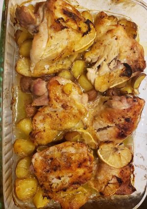 A picture of Butter Lemon garlic chicken.